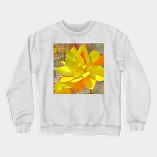 Bright Yellow Flower Crewneck Sweatshirt